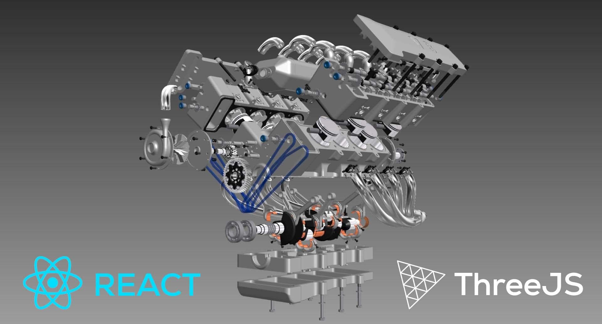 Exploded view of a cordless drill model
